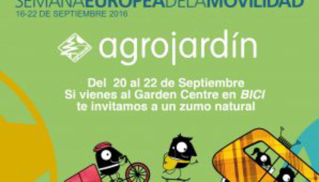 Agrojardín se suma a participar en la Semana Europea de la Movilidad